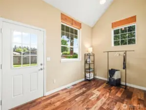 Mudroom from backyard entrance