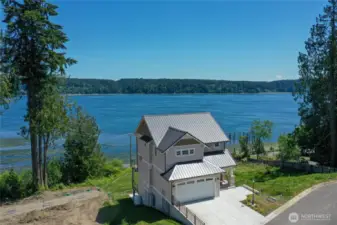 View of Vashon Island, Mt Rainer and Colvos Passage.