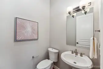 Powder room for day guests.