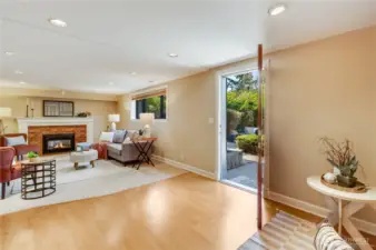 Ideally designed for entertaining or enjoying the out of doors, the family room flows easily to the large back patio and fenced yard.
