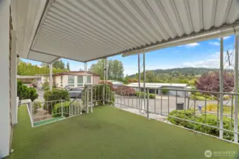Nice views to enjoy from the deck.