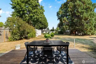 HUGE yard for pets, play, or gardening