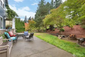 Large patio