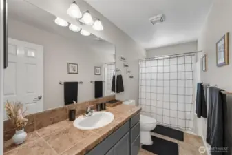 Upstairs full bath