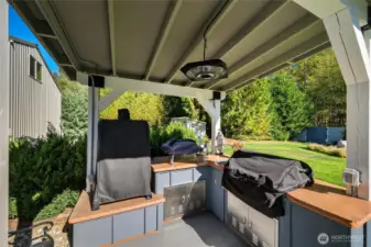 Built in BBQ