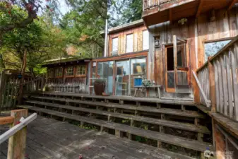 Deck off back of house