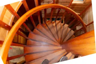 Stairs to library