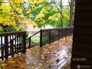 Deck from the corner of the home.