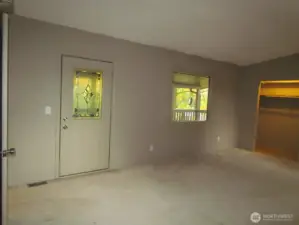 Here is the door to your own covered private deck for that morning cup of coffee, or relaxing evening beverage.