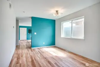 Space to put a dining table