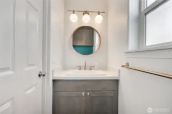 Main floor powder room