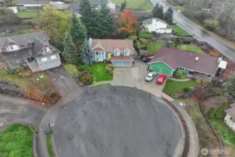 Located at the end of a quiet cul de sac.