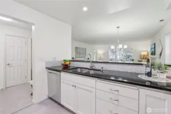 Keep the conversation going from kitchen to living room