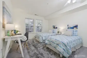 Guest Room is ready for the grandkids, relatives, friends with a full bathroom across hallway.