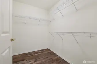 Primary walk in closet