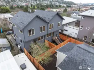 Private pathways lead your guests from 22nd Ave W, either to your back yard, or all the way through to your front door. No need to disturb your neighbors when walking by.