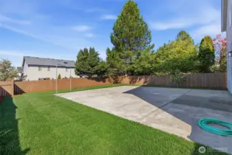 Fully Fenced backyard