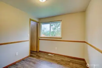 1st Bedroom with walk in closet off hallway