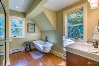 Bathroom off the main floor bedroom