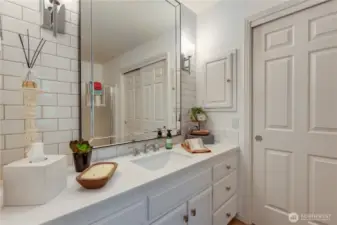 3/4 on-suite guest bathroom.