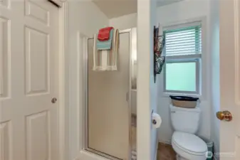 3/4 on-suite guest bathroom.