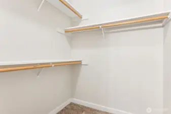 Primary walk-in closet