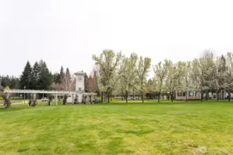 One block to Clock Tower Park, where many community events are held. Also a playground and post office.