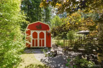 Outbuilding 2 that has been used as a playhouse