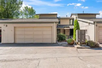 Double garage with storage. Seller is leaving the freezer too.