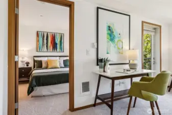 Work from home? Or need a desk to study for exams? There's space for that here.