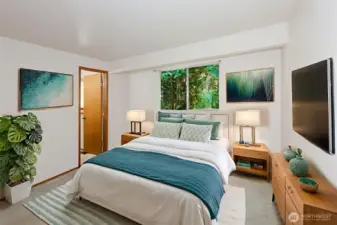 Spacious primary suite offering comfort, privacy, and a peaceful retreat