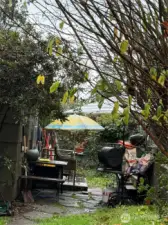 Back patio used by unit 1