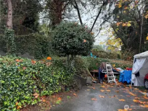 From the front stairs