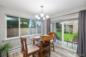 Private Patio Access Off Dining