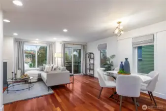 gleaming cherry hardwood floors