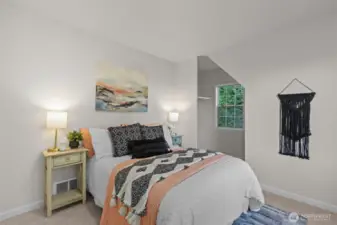 Flex Space Staged as additional bedroom