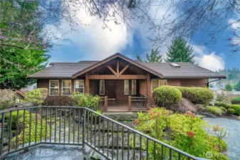 NW mountain-lodge design of this incredible 2416 sf rambler with basement!