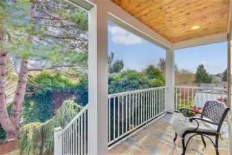 Bask in the morning sun on your spacious front porch.