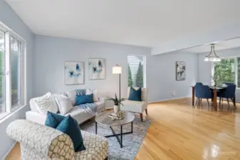 Front room flows nicely to the formal dining room.