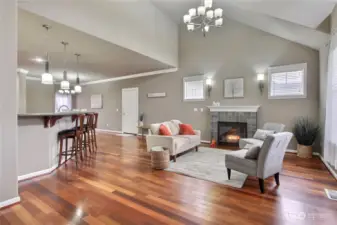 Bright open floorplan on this 1-story home.