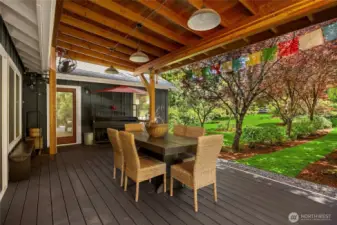 Overhead lighting for the fall when it gets dark a little earlier but you still want to be outside.