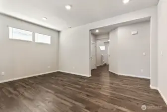 Foyer leads you into Dining Area; Colors, finishes, and options will vary.