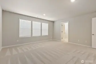 Primary Suite- Colors, finishes, and options will vary.