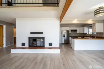 Main floor fireplace