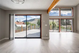 Dining and living area