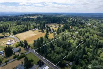 You're looking southwest in this picture