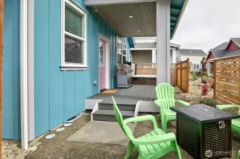 Practically fenced for added privacy.