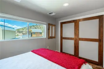 double closet in 2nd bedroom
