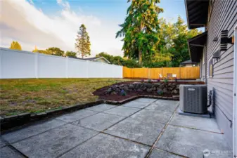 Step outside and take in the expansive backyard.