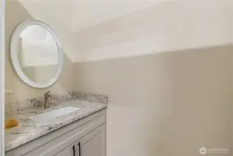 Half bath in detached shop.
